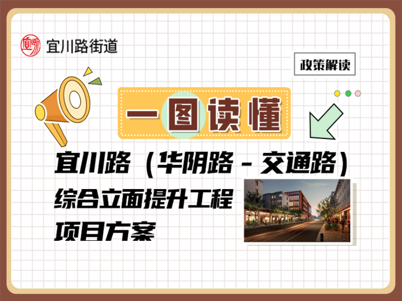 图解：宜川路（华阴路－交通路）综合立面提升工程项目方案